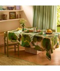 Bonnie and Neil | Tablecloth | Wild Pansy Verde | Medium